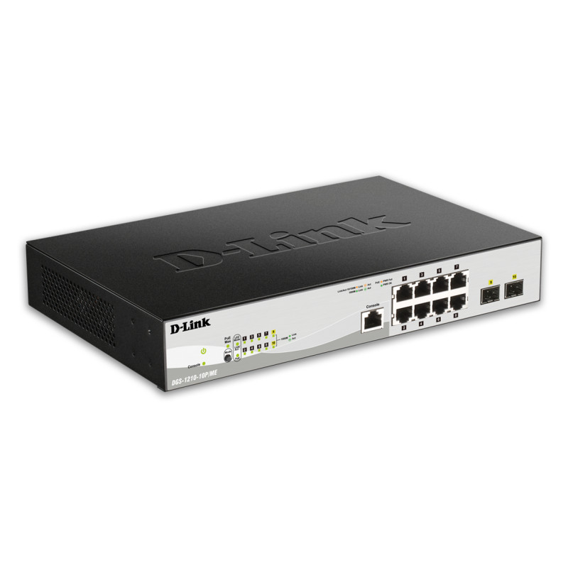 Switch 8 port 10/100/1000BASE-T PoE+2p