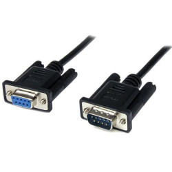 2M BLACK DB9 MODEM CABLE
