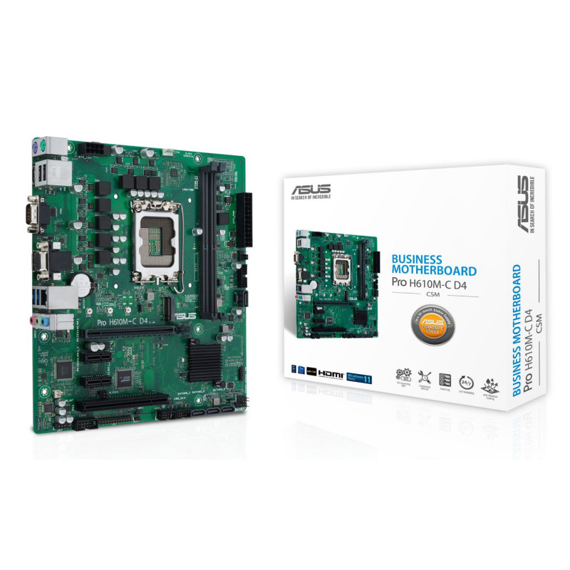 ASUS PRO H610M-C D4-CSM Intel H610 LGA 1700 micro ATX | APLIUM
