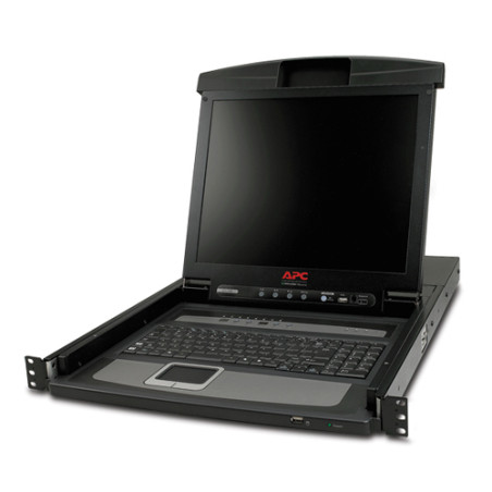 APC 17" Rack LCD Console w 8-P KVM Sw
