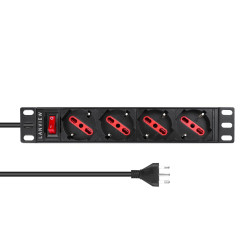 1U 10 inch 4 port Type F/J