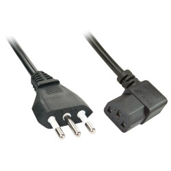 2m IT to C13 Angled Mains