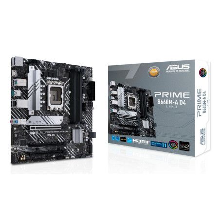 Placa Base Asus Prime B660M-A D4-CSM/ Socket 1700/ DDR4/ PCIe 4.0/ Mic