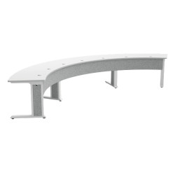 FORUM TABLE IN ARC SHAPE 184 INCH WIDTH