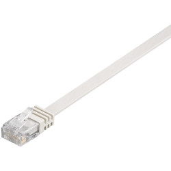 U/UTP CAT6 0.25M White Flat
