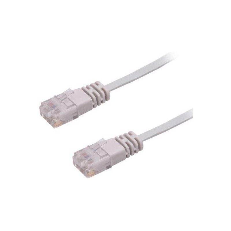 U/UTP CAT6 0.50M Grey Flat