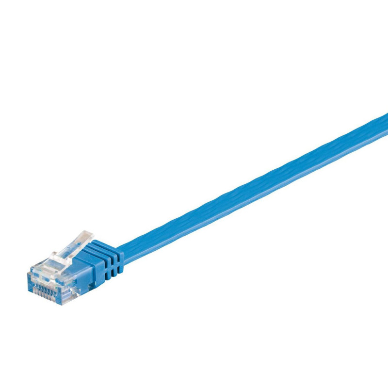 U/UTP CAT6 1M Blue Flat