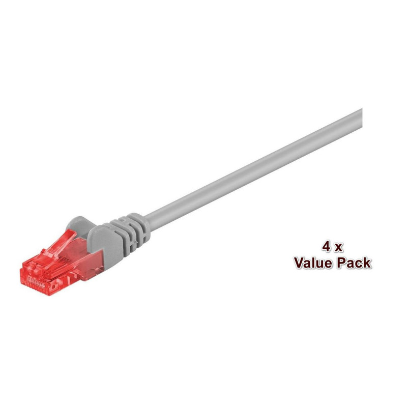 U/UTP CAT6 20M Grey 4 PACK