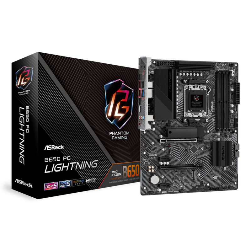 Asrock B650 PG Lightning AMD B650 Zócalo AM5 ATX | APLIUM
