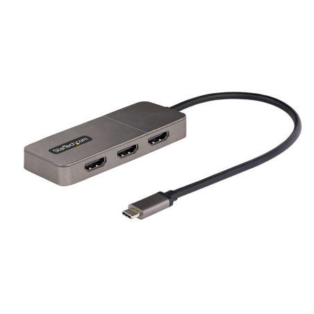 3-Port USB-C to HDMI MST Hub 4K 60Hz