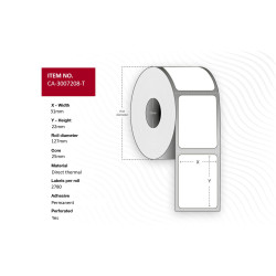 Label 31 x 22mm, Core 25mm, | APLIUM