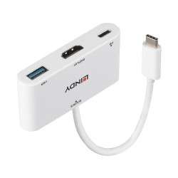 Lindy 43340 Adaptador gráfico USB 3840 x 2160 Pixeles Blanco | APLIUM