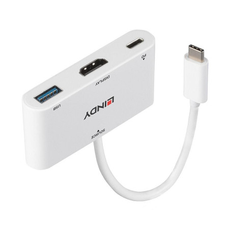Lindy 43340 Adaptador gráfico USB 3840 x 2160 Pixeles Blanco | APLIUM