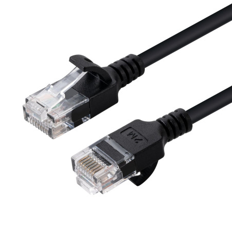 U/UTP CAT6A Slim 5M Black
