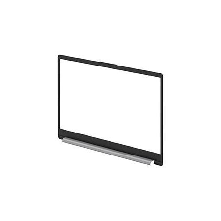 Aluminum LCD bezel with hinge