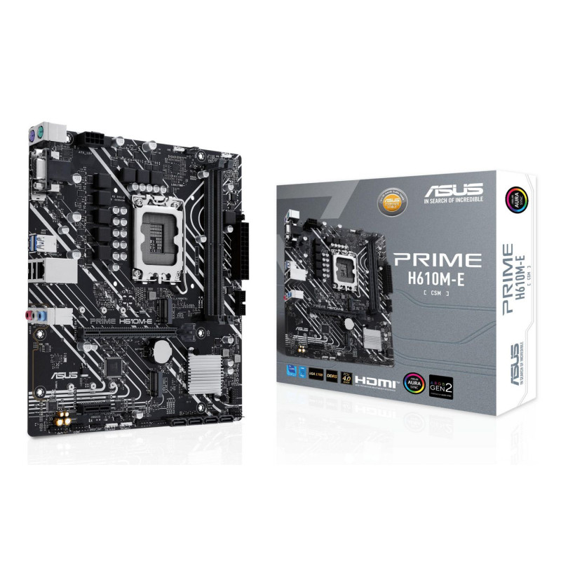 Placa Base Asus Prime H610M-E-CSM/ Socket 1700/ DDR5/ PCIe 4.0/ Micro