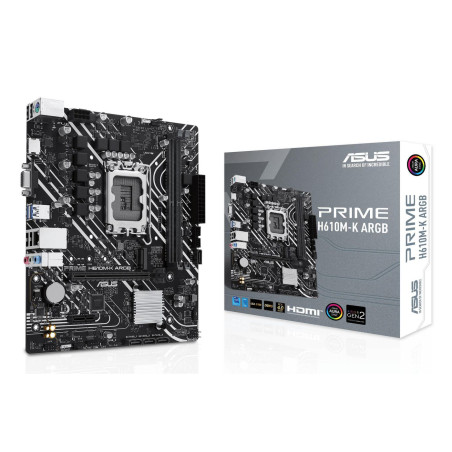 Placa Base Asus Prime H610M-K ARGB Socket 1700/ DDR5/ PCIe 4.0/ Micro
