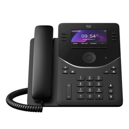 Ip Phone Black 6 Lines Lcd