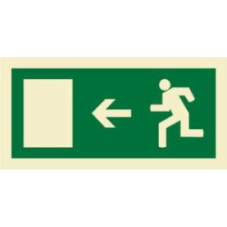 200X100 LEFT EXIT SIGN