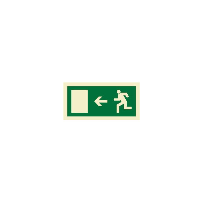 200X100 LEFT EXIT SIGN