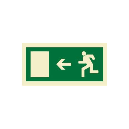 200X100 LEFT EXIT SIGN