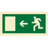 200X100 LEFT EXIT SIGN