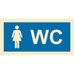 200X100 Female Restroom Sign | APLIUM