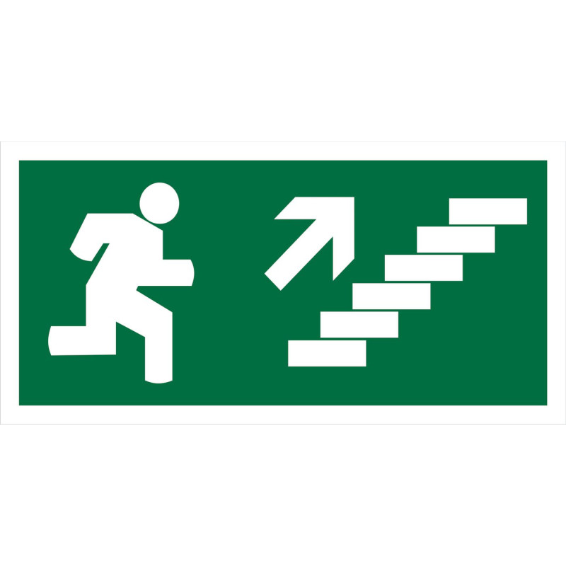 200x100 UP RIGHT STAIR SIGN | APLIUM