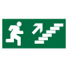 200x100 UP RIGHT STAIR SIGN | APLIUM