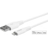 Lightning Cable MFI 0,15m Whit
