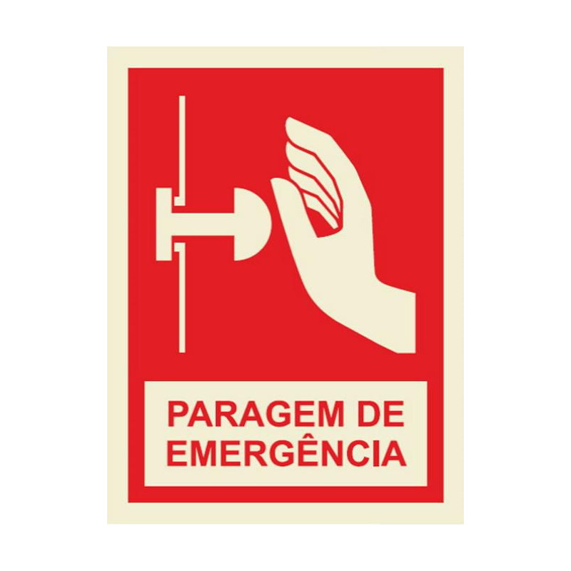 150X200 EMERGENCY STOP SIGN