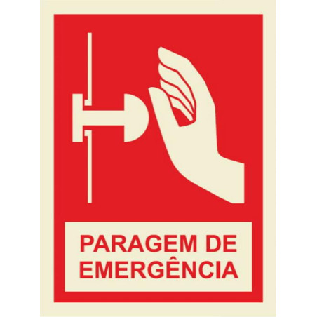 150X200 EMERGENCY STOP SIGN