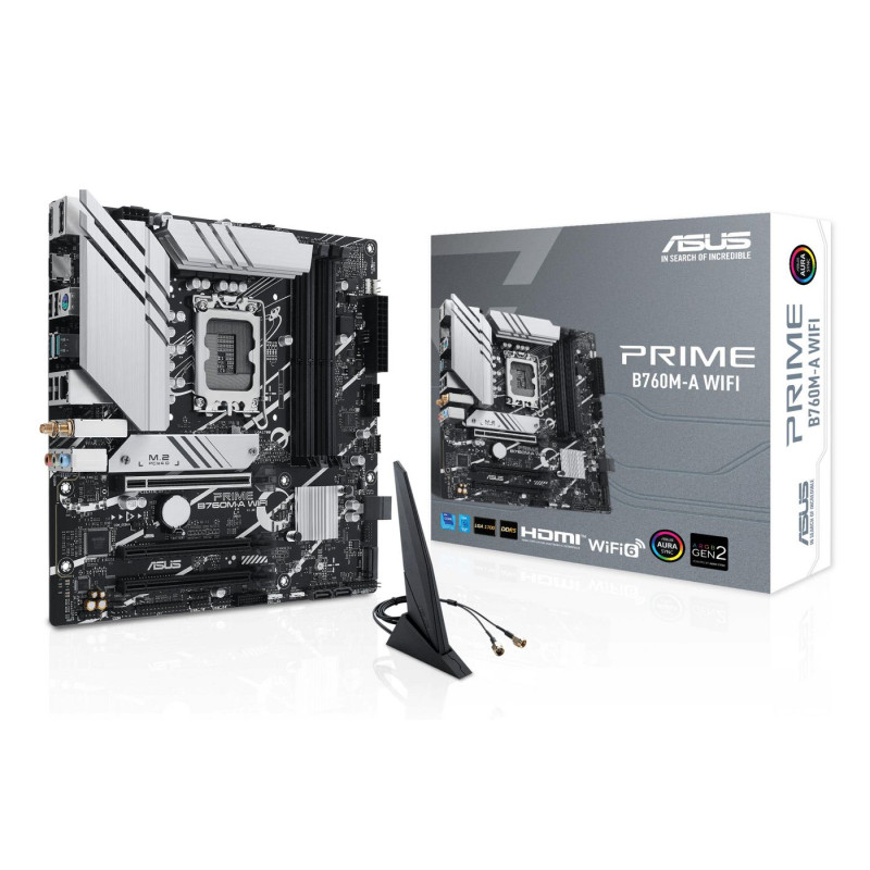 Placa Asus Prime B760M-A WIFI,INTEL,1700,B760,4DDR5,128GB,2H | APLIUM