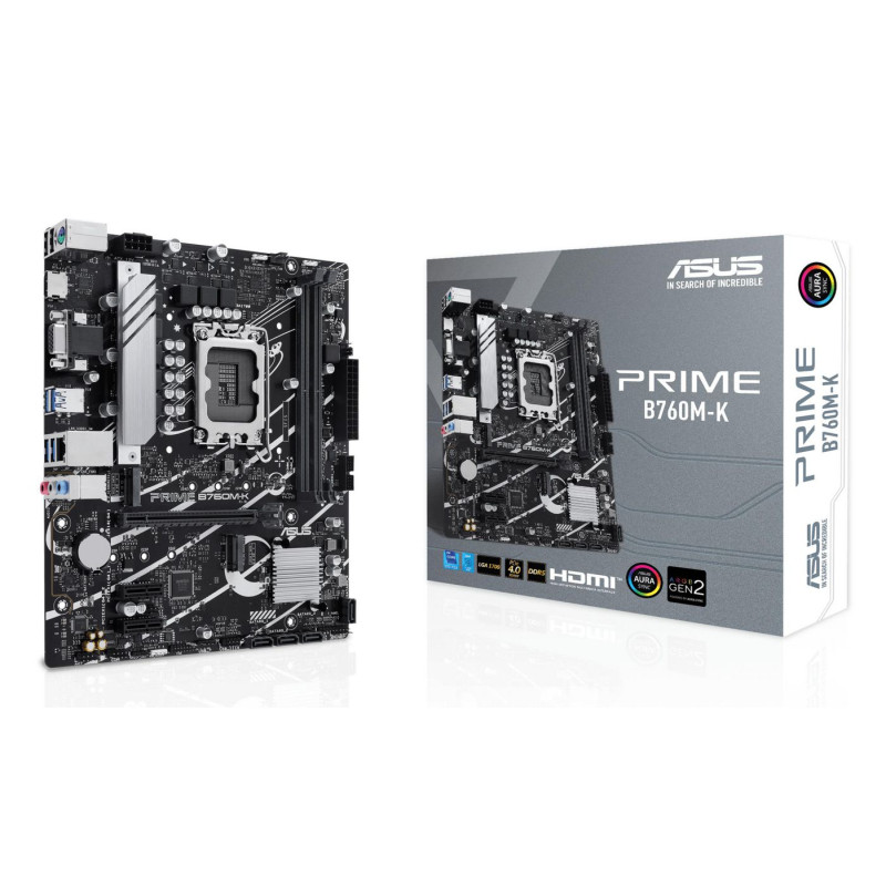 Placa Base Asus Prime B760M-K Socket 1700/ DDR5/ PCIe 4.0/ Micro ATX