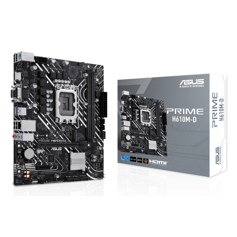 Placa Asus Prime H610M-D,INTEL,1700,H610,2DDR5,96GB,VGA+HDMI | APLIUM