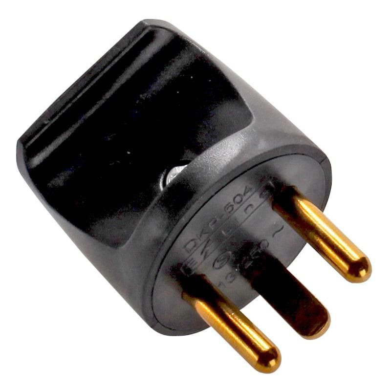 Power Plug (round), Black