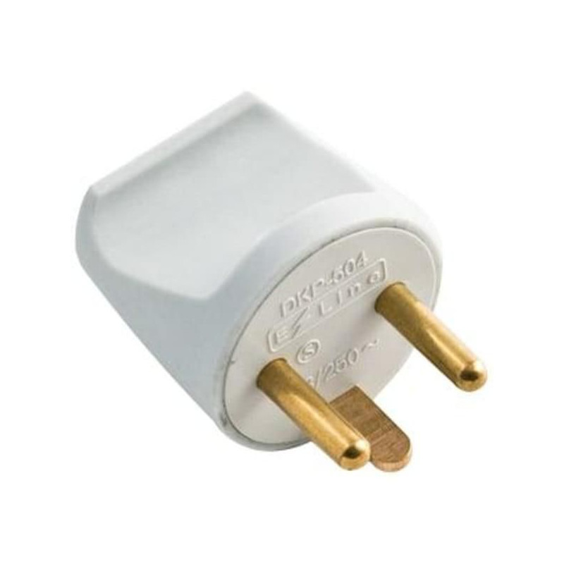 Power Plug (round), White