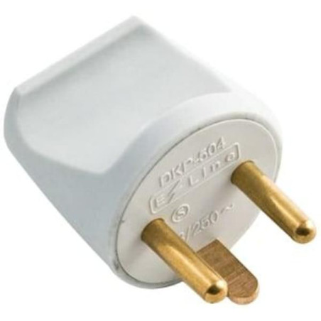 Power Plug (round), White