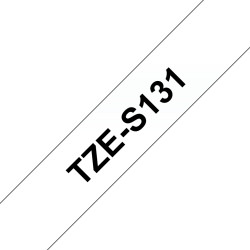 Tape/12mm black on clear