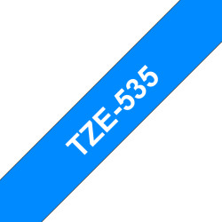 Tape/12mm white on blue f P-Touch