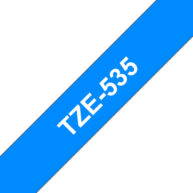 Tape/12mm white on blue f P-Touch