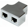 Y-ADAPTER RJ45-2xRJ45 F/F 8P