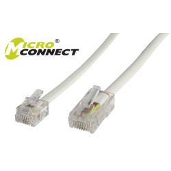 RJ11-RJ45 1M M/M White