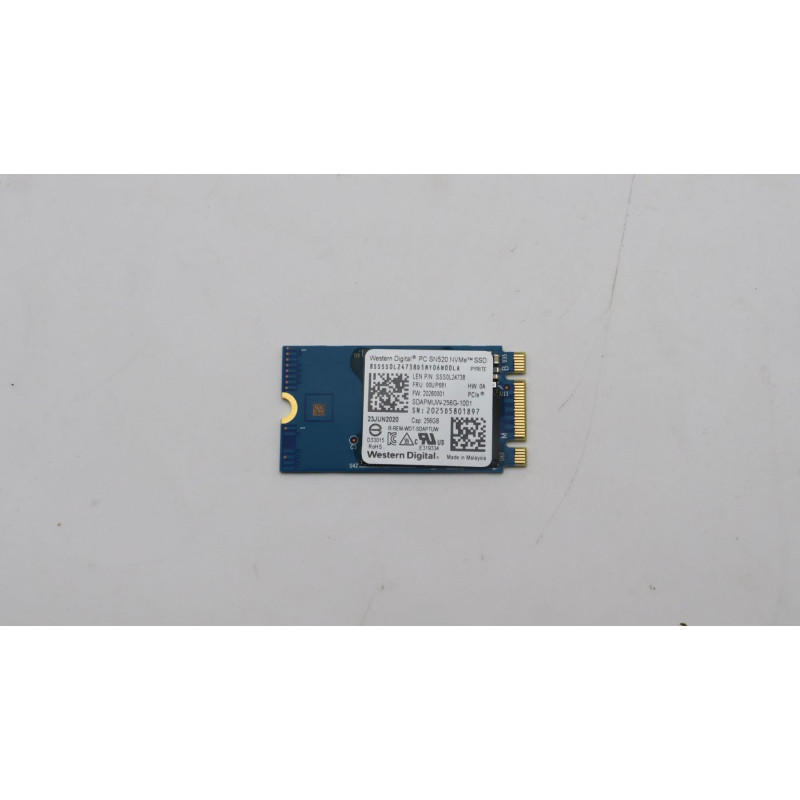 256GB M.2 PCIe NVMe SSD,