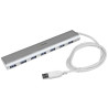 7 Port Compact USB 3.0 Hub - Aluminum