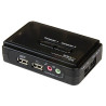2 Port USB KVM Switch w/Audio+Cables