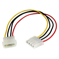 12in Molex LP4 Power Extension Cable M/F