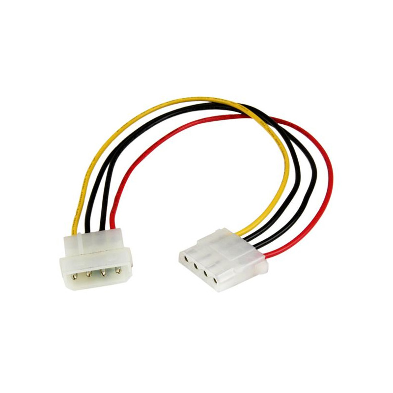 12in Molex LP4 Power Extension Cable M/F