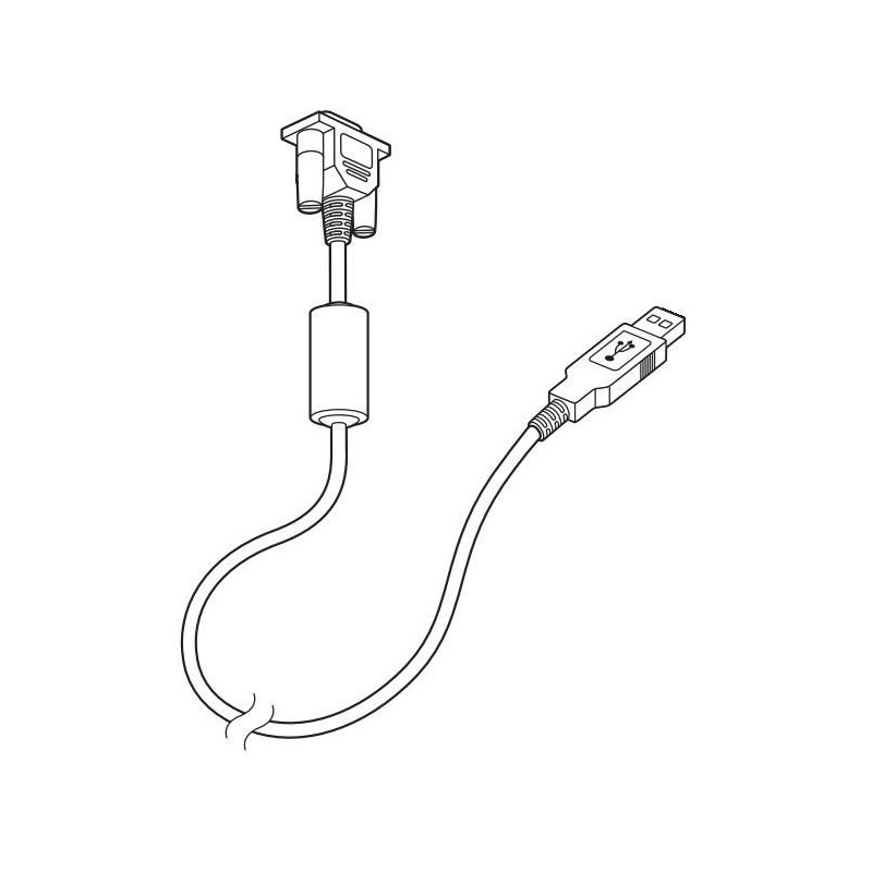 USB cable, straight, 2.9m