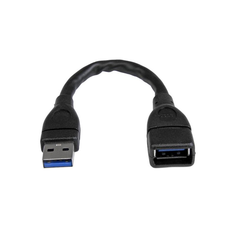 6in Black USB 3.0 Extension Cable A to A